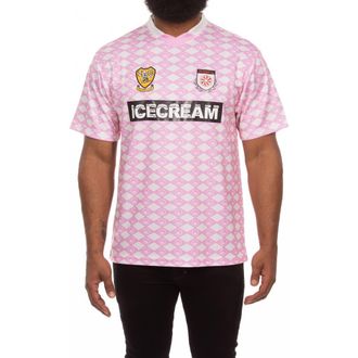Icecream Frappe Short Sleeve Mesh V-Neck Jersey in Orchid at Nordstrom, Size Xx-Large