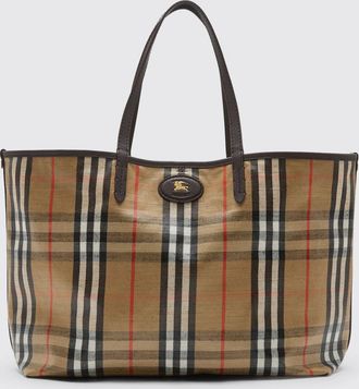 Burberry Borsa tote Burberry in cotone cerato stampa Vintage Check