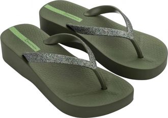 Ipanema Womens Mesh Chic Platform Sandals In Green