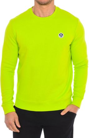 North Sails Mens Long-sleeved crew-neck sweatshirt 9024070 men - Green Cotton - Size X-Large