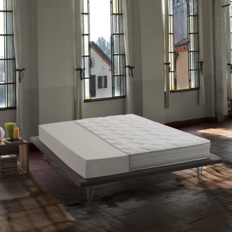 Talamo Italia Dmora - Colch&oacute;n Individual Dmel, Colch&oacute;n Extra&iacute;ble En Waterfoam, 100% Made In Italy, Anti&aacute;caros E Hipoalerg&eacute;nico, 90x190h19 Cm