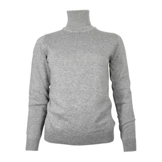 Cashmere Company Grijze Cashmere Dolcevita Trui - Dames - Coltruien - Grijs - XL - Wol - Truien & Vesten