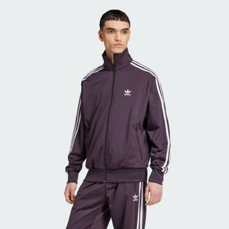 adidas Originals Mens Adicolor Classics Firebird Track Top - Purple Recycled Material - Size Small