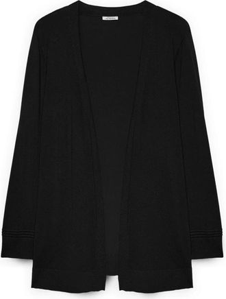 Fiorella Rubino Cardigan in morbida maglia di viscosa - - Knitwear - Donna - Nero - S