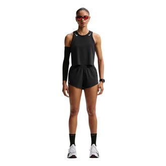 Nike AeroSwift Dri-FIT ADV Crop Tank - Dames - Sport - Zwart - Maat: XL Spandex