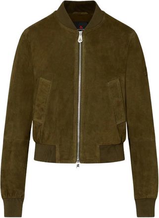 Peuterey Boker Bomberjack - Dames - Bomber jackets - Groen - S - Leer - Jassen