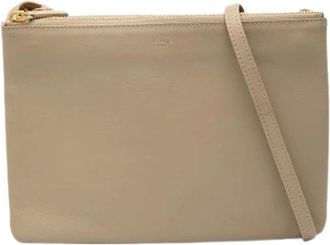 Celine Pre-owned Cross Body Bags, female, Beige, Size: ONE SIZE Pre-owned The Trio Crossbody Bag
