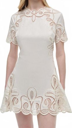 Jonathan Simkhai Morrigan Linen Mini Dress In White