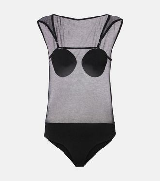 Jacquemus Platano sheer bodysuit