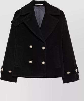 Tagliatore virgin wool double-breasted fitted jacket