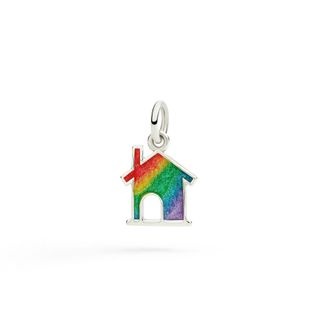 Dodo CIONDOLO CASA E SMALTO MULTICOLOR