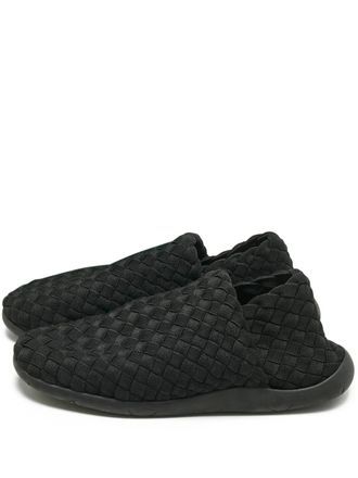 Bottega Veneta Intrecciato Starfish slip-on sneakers - men - Fabric/Fabric/Calf Leather/Rubber - 42 - Black
