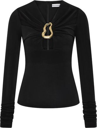 Rebecca Vallance Top Mischa con dettaglio cut-out - Nero