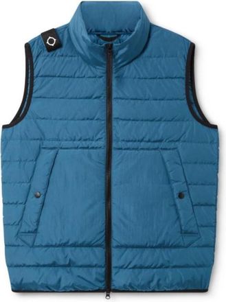 Mastrum Stormblauwe Gewatteerde Gilet - Heren - Bodywarmers - Blauw - L - Nylon - Jassen