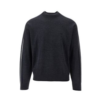 Emporio Armani Virgin wool sweater with stripes Man XXL