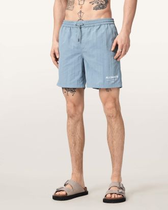 AllSaints Main: 100% Polyamide Underground Slim Fit Swim Shorts, Size: XXL
