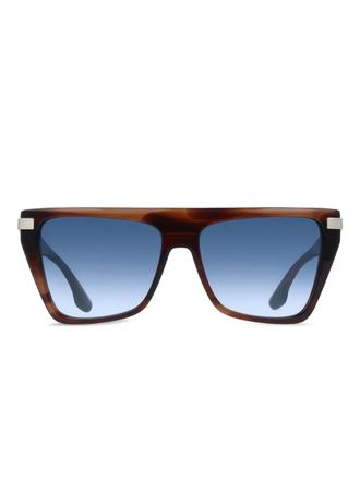Victoria Beckham square-frame gradient sunglasses - Brown