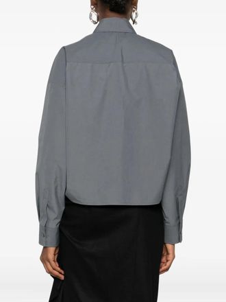 Fabiana Filippi Womens Button-Down Cropped Shirt Aw25 W