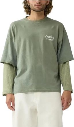 New Amsterdam Surf Association Uomo, Top, Verde, M, new