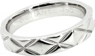 Chanel White Gold (18K) Band Ring (Pre-Owned)