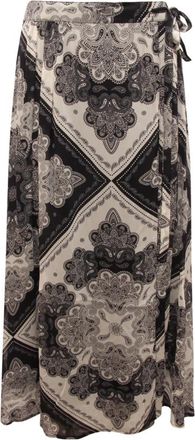 Emma & Gaia 35Bg 547 Wikkelrok - Dames - Midirokken - Zwart - S - Rokken