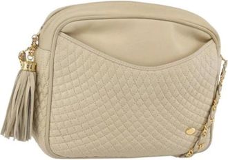 Bally Pre-owned Cross Body Bags, female, Beige, Size: ONE SIZE Pre-owned Leather Shoulder Bag