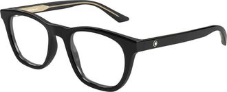 Montblanc Mb 0422O Optical Frame - Heren - Brillen - Zwart - 53 MM - Accessoires