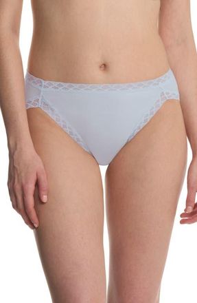 Natori Bliss Cotton French Cut Briefs in Frosted Sky at Nordstrom, Size X-Large