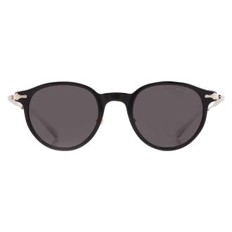 Montblanc Grey Round Mens Sunglasses MB0362S 001 49