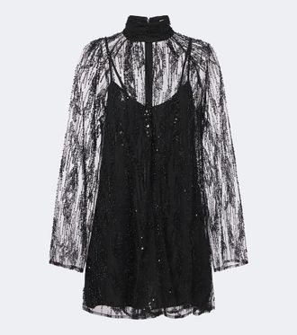 Staud Vestido corto Esther adornado