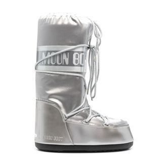 Moon Boot Schoenen, Dames, Grijs, 39 EU, Flat Shoe