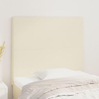 vidaXL Cabeceros 2 Unidades Cuero Sint&eacute;tico Color Crema 100x5x78/88 Cm Vidaxl