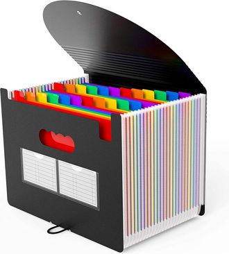 OEM Una Bolsa Para Documentos Expandible Con Capacidad Para Papel Tama&ntilde;o Carta A4, Un Organizador De Documentos Elegante Y Ligero Con Etiquetas Az Persona