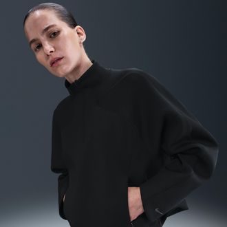 Nike Womens Universa Dri-FIT 1/4-Zip Top in Black | HV3575-010