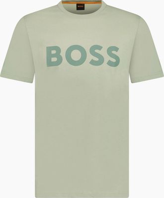 HUGO BOSS Mens Hugo Boss Thinking 1 Logo T-Shirt in Green - Size: 38