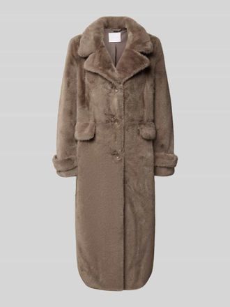 Rich & Royal Mantel mit Reverskragen in Taupe, Gr&ouml;&szlig;e 36