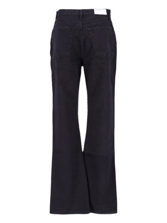 Re/Done Womens Jeans Black Cotton