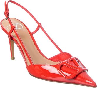 Valentino Vlogo 80 Patent Slingback Pump