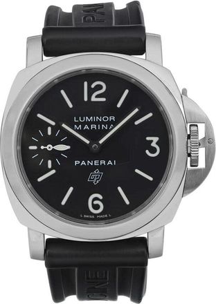 Officine Panerai Pre-owned Panerai Luminor Marina Black Dial Mens Watch PAM00005
