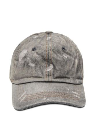 Acne Studios distressed cap - men - Cotton/Polyester/Cotton - One Size - Grey