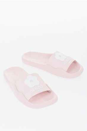 Kenzo Rubber Slides with Embossed Logo size 35