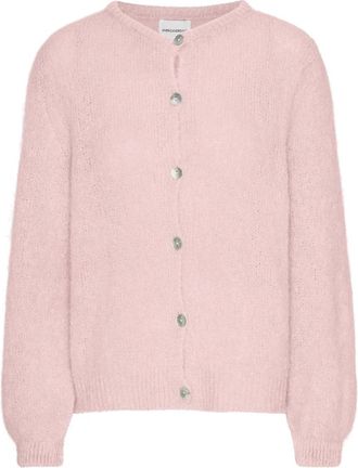 Americandreams Susan Alpaca Cardigan - Dames - Vesten - Roze - XL - Wol - Truien & Vesten