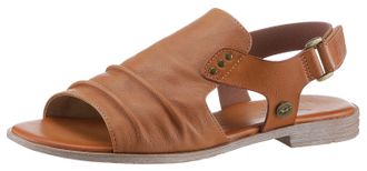 Mustang Jeans Sommerschuh, Sandalette, Blockabsatz, mit Klettverschluss