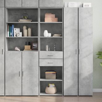 Berkfield Home Highboard Concrete Grey 50x42.5x185 cm Engineered Wood