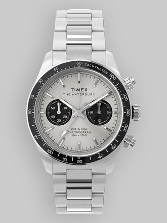 Timex Waterbury Heritage Chrono Case&Bacelet Uhr grau
