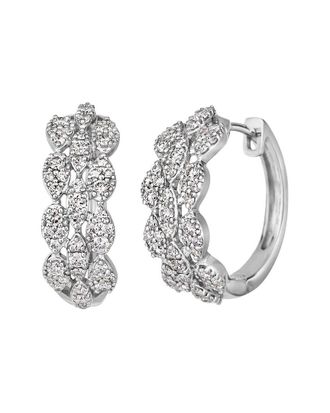 Le Vian Platinum Platinum 0.71 Ct. Tw. Diamond Huggies Earrings