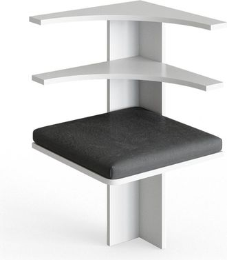 Vicco Banco De Comedor Roman, Blanco, 43.5 X 43.5 Cm