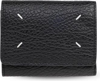 Maison Margiela Kalfsleren Portemonnee - unisex - Portefeuilles - Zwart - ONE Size - Leer - Accessoires