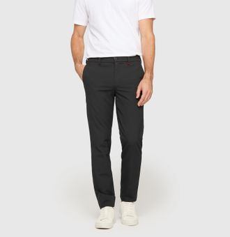 MAC Broeken Stoffhose MAC Traveller, Herren, Gr. 33, L&auml;nge 30, schwarz (power schwarz), Web, Obermaterial: 62% Polyester, 33% Viskose, 5% Elasthan, unifarben, sli