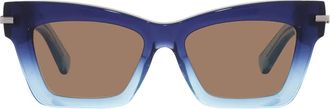 Ferragamo Ferragamo Brown Cat Eye Ladies Sunglasses SF2031S 415 52